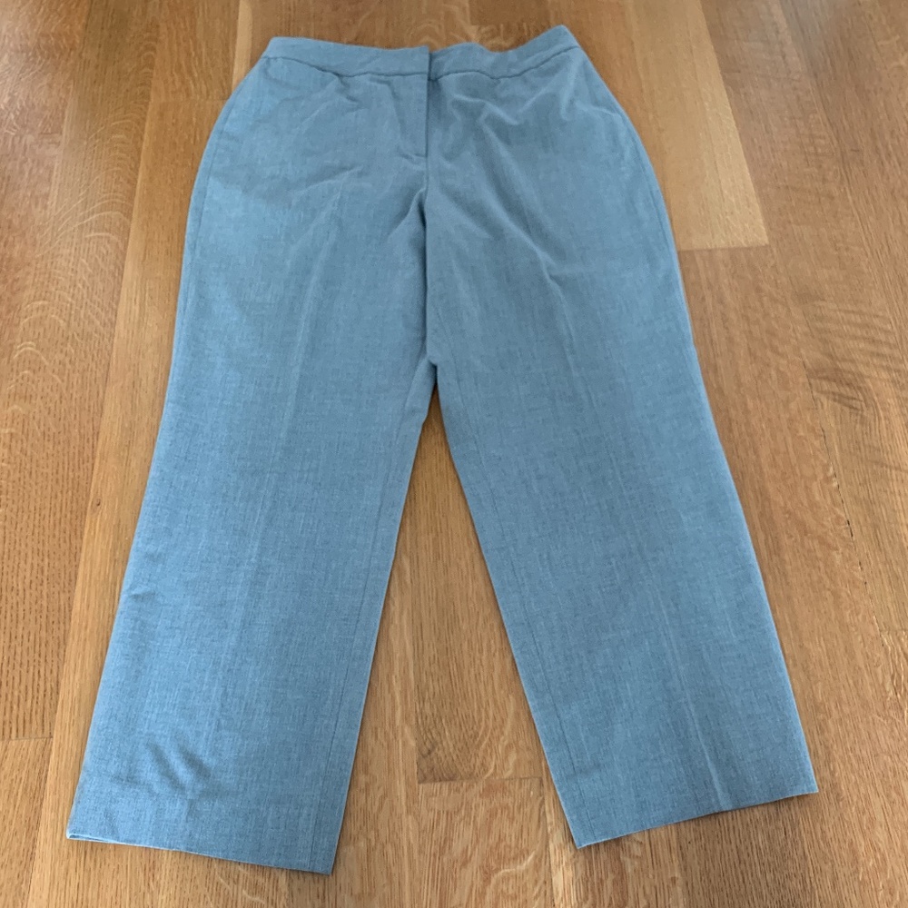 VINTAGE Talbots Stretch Light Gray Pants Sz 12
